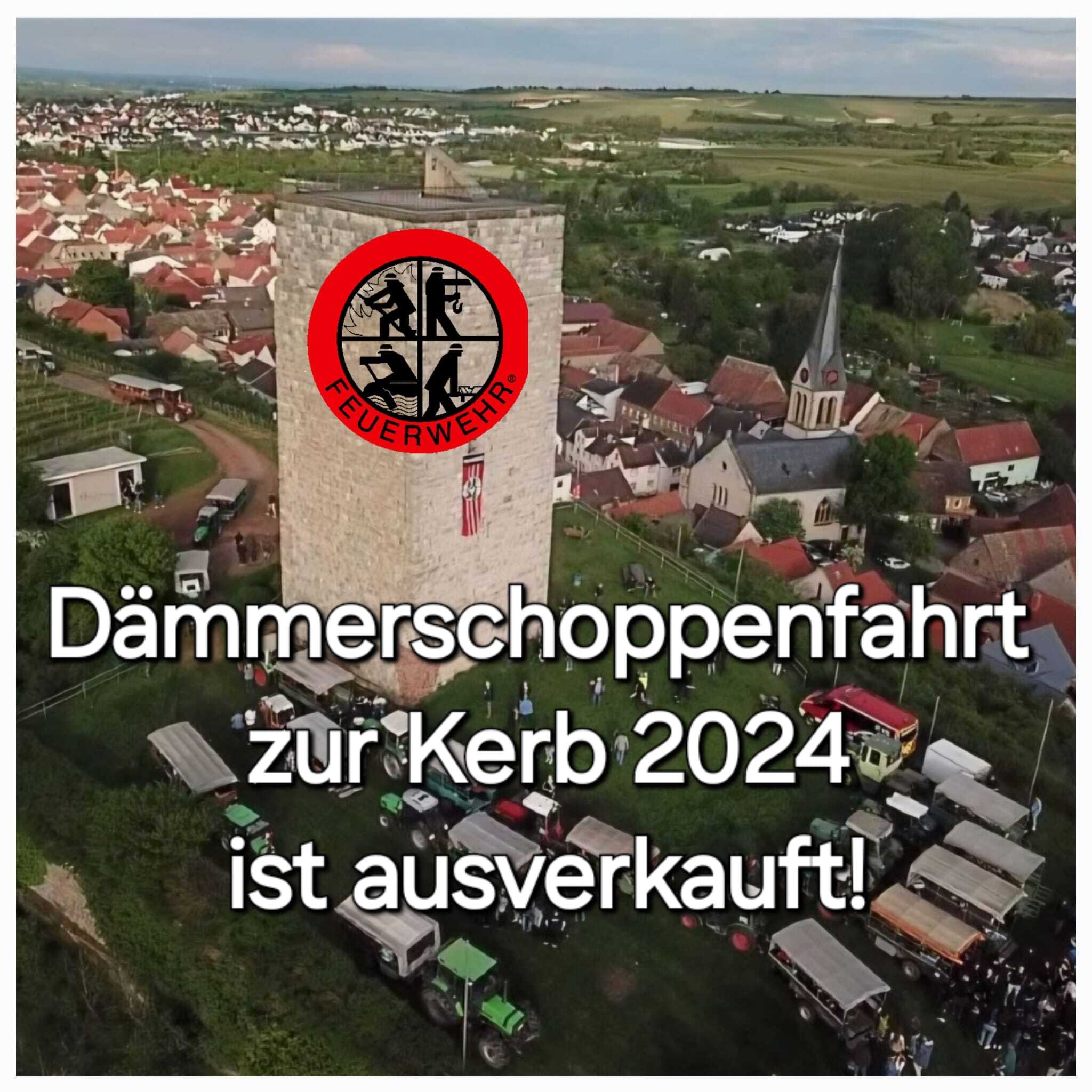 Die Dämmerschoppenfahrt 2024 des Fördervereins der Freiwilligen Feuerwehr Nierstein-Schwabsburg ist ausverkauft.